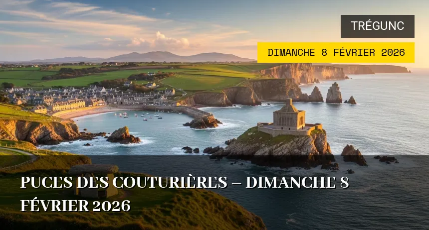 Affiche de l'événement : Puces des couturières – Dimanche 8 Février 2026