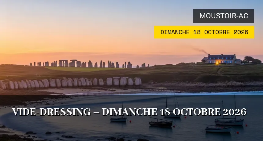 Affiche de l'événement : Vide-dressing – Dimanche 18 Octobre 2026