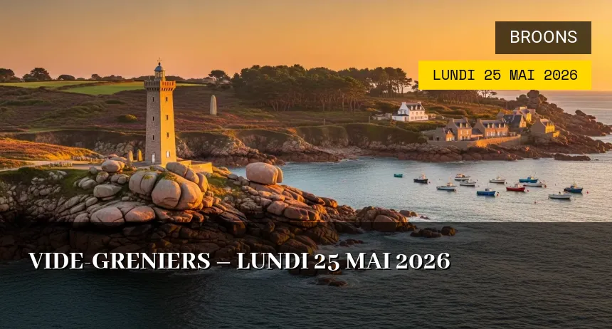 Affiche de l'événement : Vide-Greniers – Lundi 25 Mai 2026