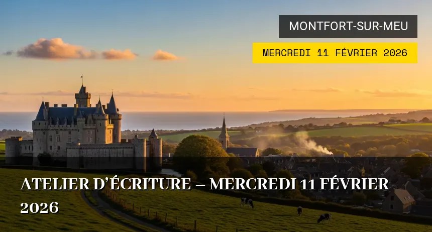 Affiche de l'événement : Atelier d&rsquo;écriture – Mercredi 11 Février 2026