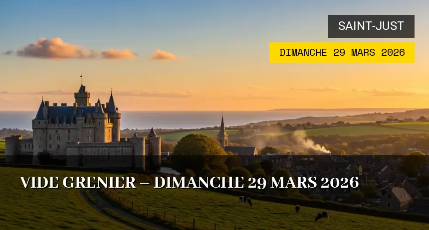 Affiche de l'événement : Vide grenier – Dimanche 29 Mars 2026