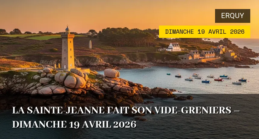 Affiche de l'événement : La Sainte-Jeanne fait son vide-greniers – Dimanche 19 Avril 2026