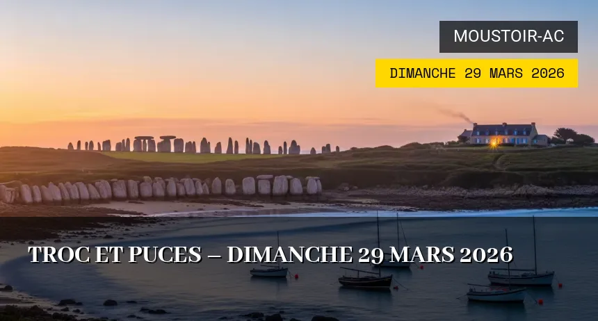 Affiche de l'événement : Troc et puces – Dimanche 29 Mars 2026
