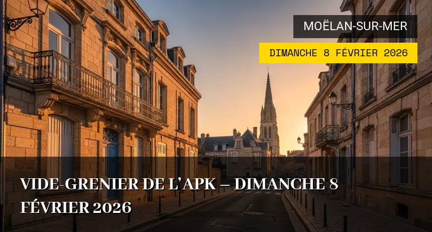 Affiche de l'événement : Vide-grenier de l&rsquo;APK – Dimanche 8 Février 2026