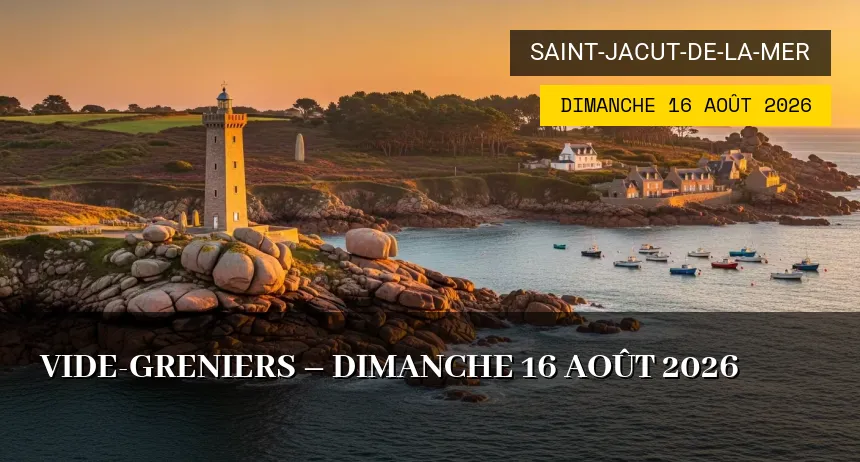 Affiche de l'événement : Vide-greniers – Dimanche 16 Août 2026