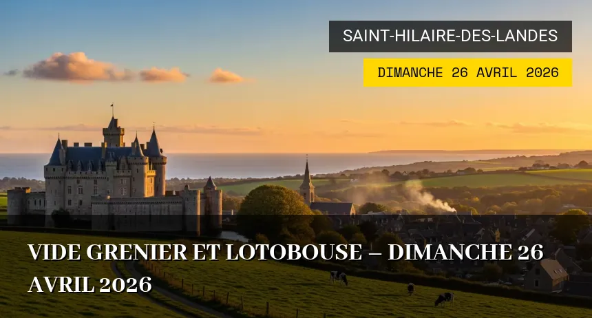 Affiche de l'événement : Vide grenier et Lotobouse – Dimanche 26 Avril 2026