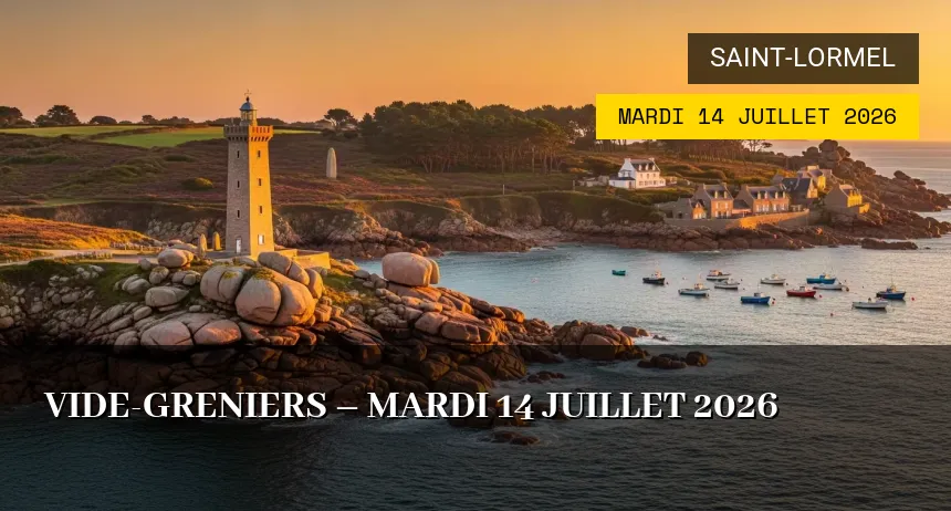 Affiche de l'événement : Vide-greniers – Mardi 14 Juillet 2026