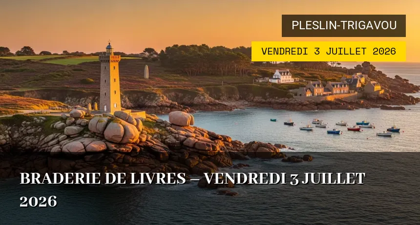 Affiche de l'événement : Braderie de livres – Vendredi 3 Juillet 2026