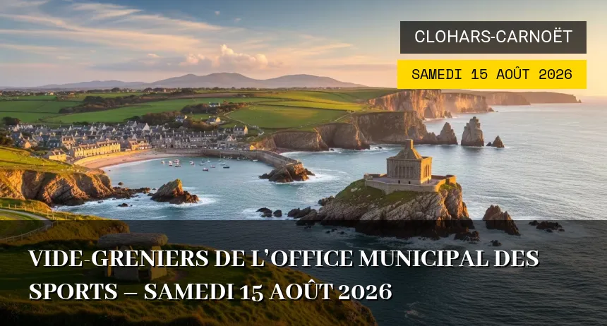 Affiche de l'événement : Vide-Greniers de l&rsquo;Office Municipal des Sports – Samedi 15 Août 2026