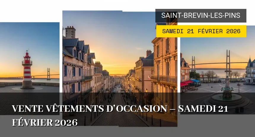 Affiche de l'événement : VENTE VÊTEMENTS D&rsquo;OCCASION – Samedi 21 Février 2026