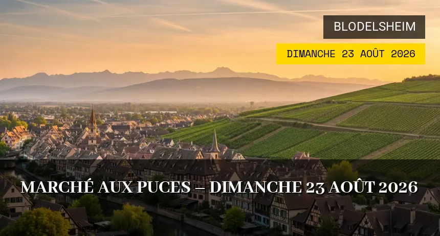 Affiche de l'événement : Marché aux puces de Herrlisheim-près-Colmar