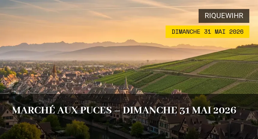 Affiche de l'événement : Marché aux puces – Dimanche 31 Mai 2026