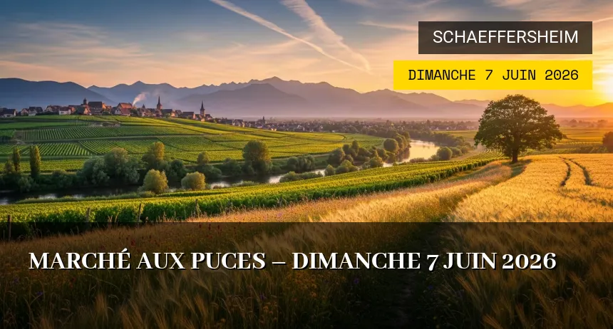 Affiche de l'événement : Marché aux puces – Dimanche 7 Juin 2026