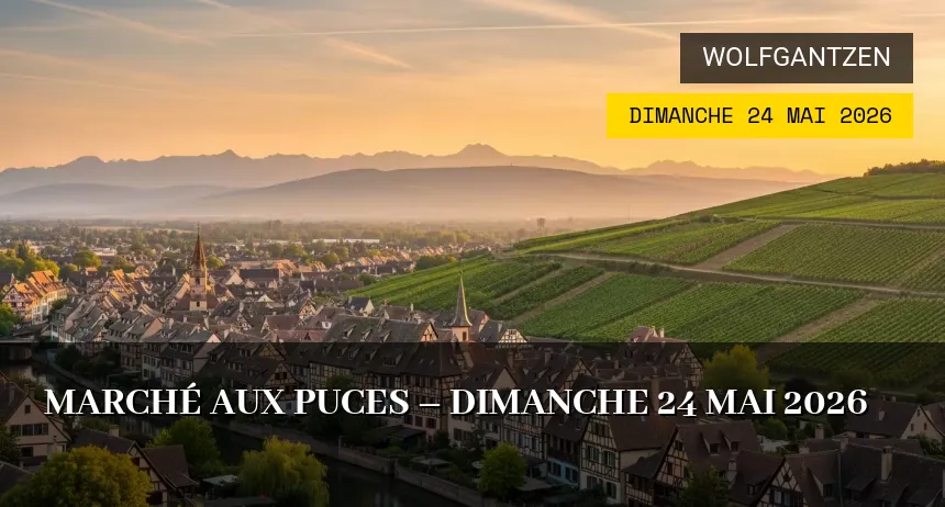 Affiche de l'événement : Marché aux puces – Dimanche 24 Mai 2026