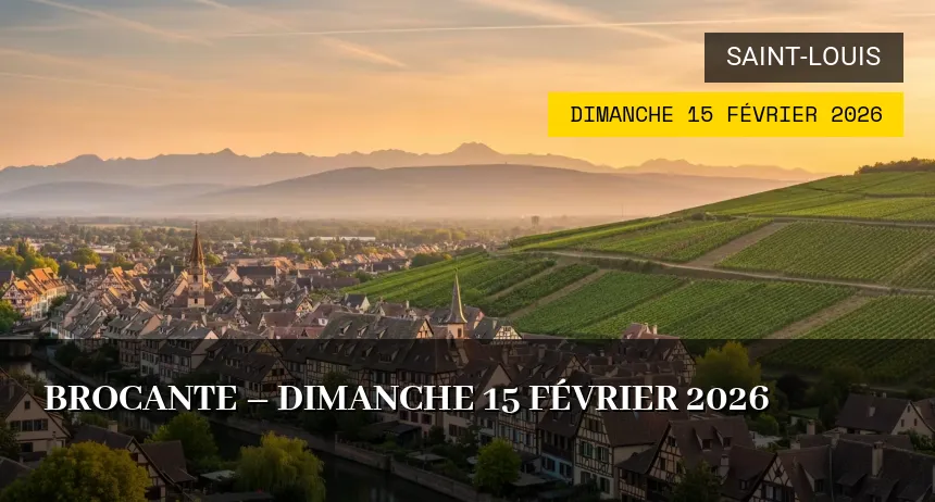 Affiche de l'événement : Brocante – Dimanche 15 Février 2026