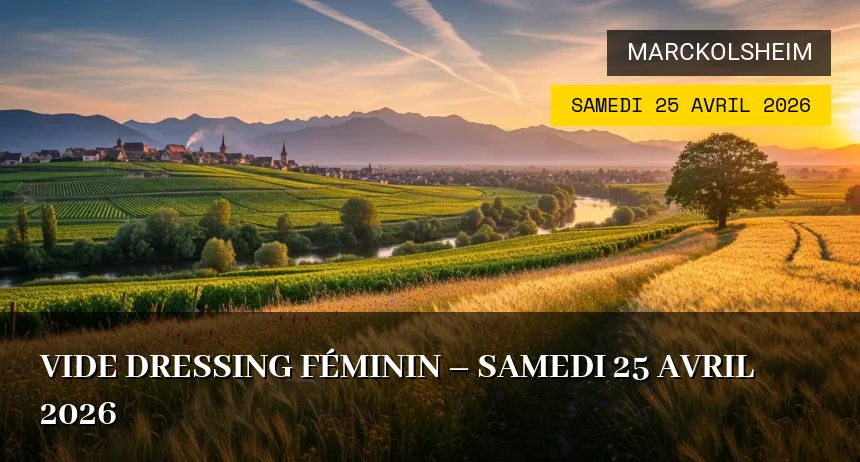 Affiche de l'événement : Vide dressing féminin – Samedi 25 Avril 2026