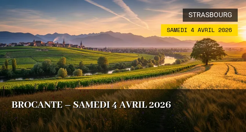 Affiche de l'événement : Brocante – Samedi 4 Avril 2026