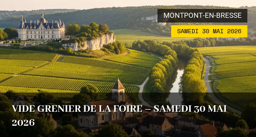 Affiche de l'événement : Vide grenier de la foire – Samedi 30 Mai 2026