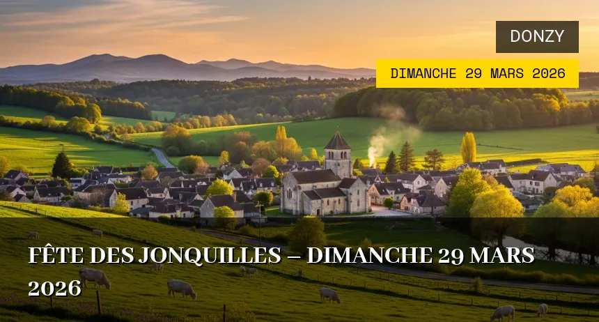 Affiche de l'événement : Fête des Jonquilles – Dimanche 29 Mars 2026