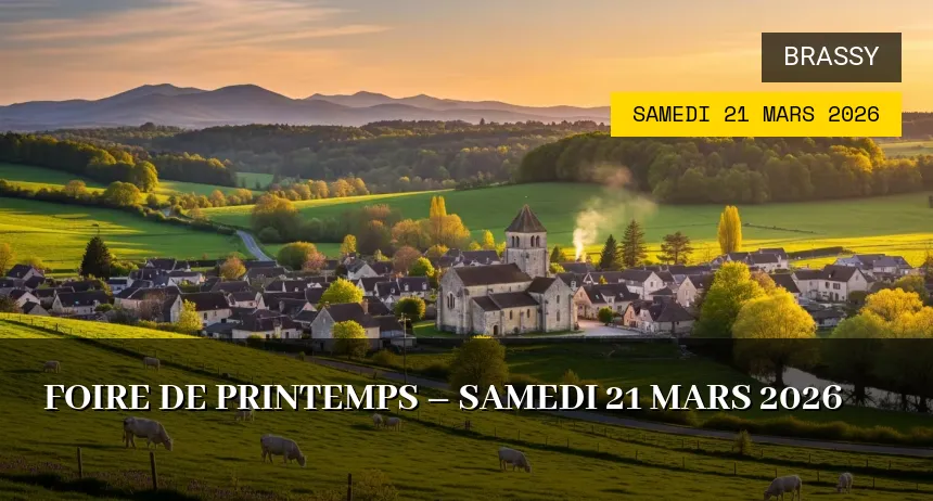 Affiche de l'événement : Foire de Printemps – Samedi 21 Mars 2026