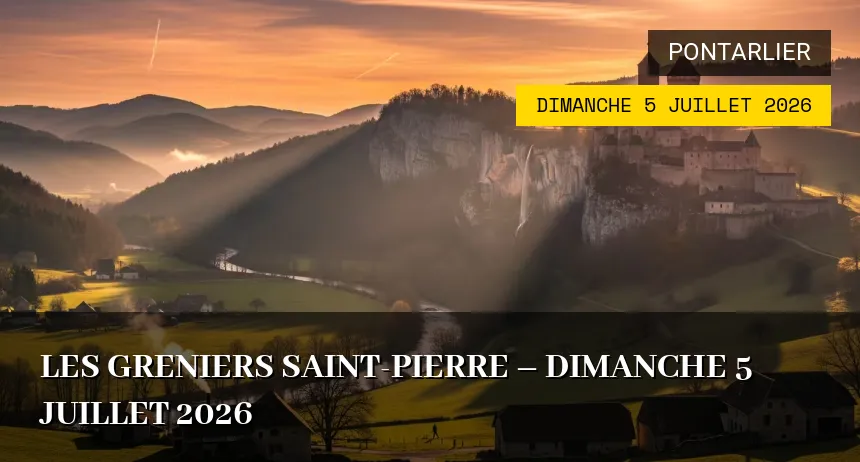 Affiche de l'événement : Les greniers Saint-Pierre – Dimanche 5 Juillet 2026