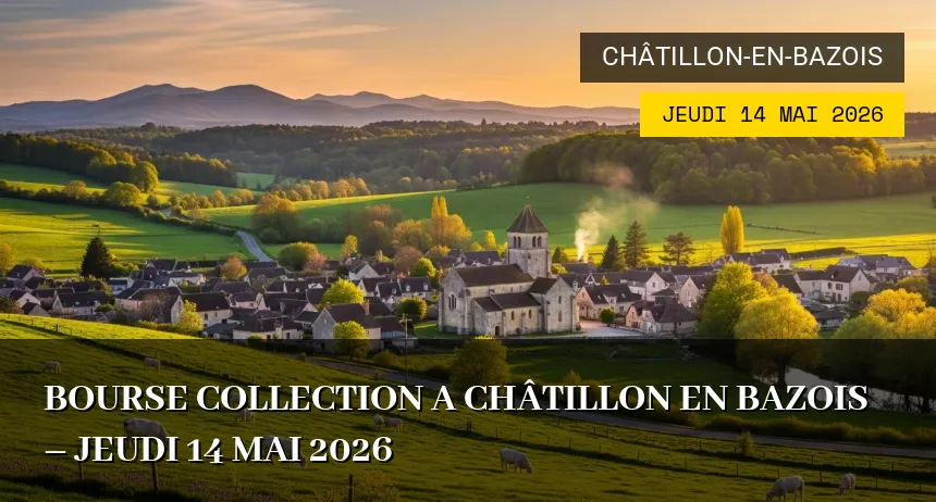 Affiche de l'événement : BOURSE COLLECTION A CHÂTILLON EN BAZOIS – Jeudi 14 Mai 2026