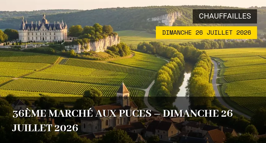 Affiche de l'événement : 36ème marché aux puces – Dimanche 26 Juillet 2026