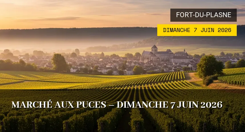 Affiche de l'événement : Marché aux puces – Dimanche 7 Juin 2026