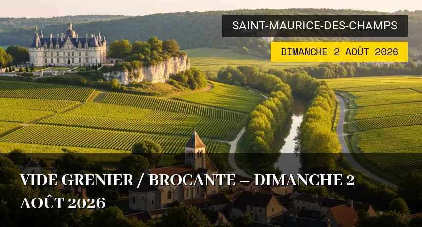 Affiche de l'événement : Vide Grenier / brocante – Dimanche 2 Août 2026