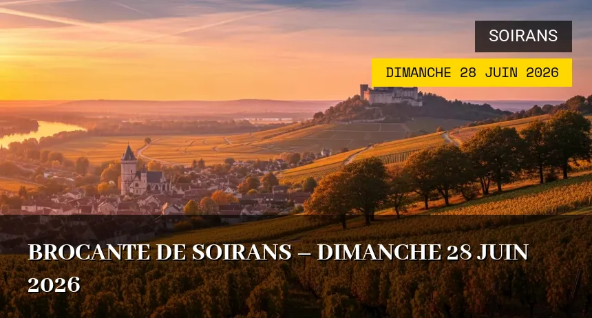 Affiche de l'événement : BROCANTE DE SOIRANS – Dimanche 28 Juin 2026