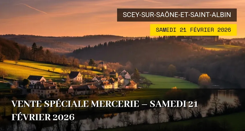 Affiche de l'événement : Vente spéciale mercerie – Samedi 21 Février 2026