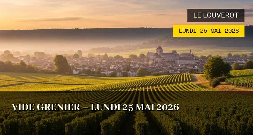 Affiche de l'événement : Vide grenier – Lundi 25 Mai 2026