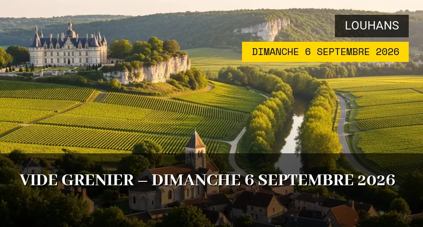 Affiche de l'événement : Vide grenier – Dimanche 6 Septembre 2026
