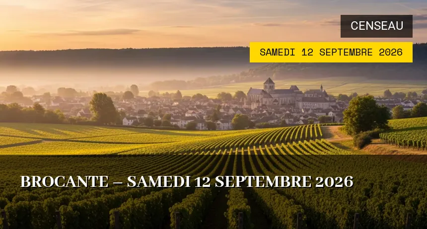 Affiche de l'événement : Brocante – Samedi 12 Septembre 2026