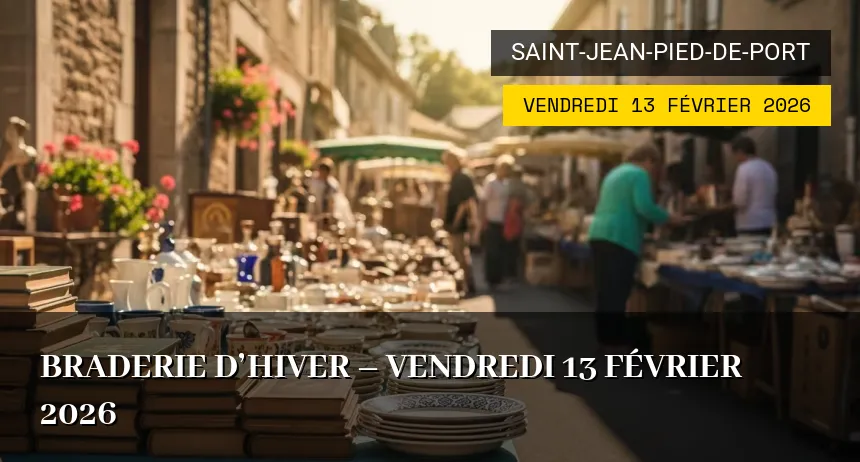 Affiche de l'événement : Braderie d&rsquo;hiver – Vendredi 13 Février 2026