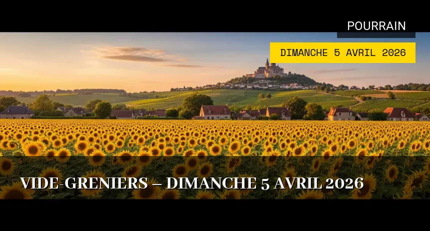 Affiche de l'événement : Vide-Greniers – Dimanche 5 Avril 2026