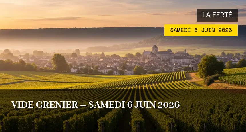 Affiche de l'événement : Vide grenier – Samedi 6 Juin 2026