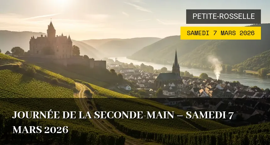 Affiche de l'événement : Journée de la seconde-main – Samedi 7 Mars 2026