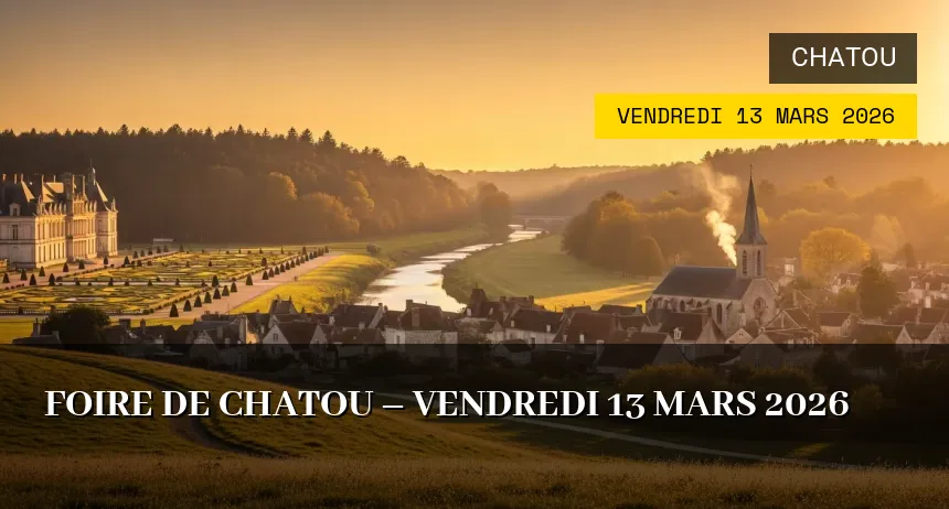 Affiche de l'événement : Foire de Chatou – Vendredi 13 Mars 2026