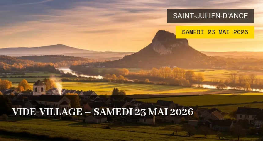 Affiche de l'événement : Vide-village – Samedi 23 Mai 2026