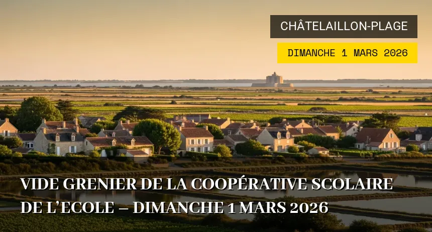 Affiche de l'événement : Vide Grenier de la Coopérative scolaire de l&rsquo;Ecole – Dimanche 1 Mars 2026