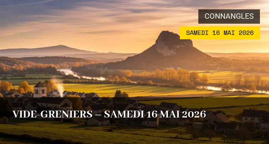 Affiche de l'événement : Vide-greniers – Samedi 16 Mai 2026
