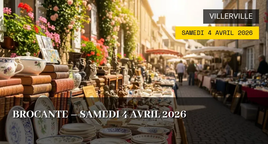 Affiche de l'événement : Brocante – Samedi 4 Avril 2026