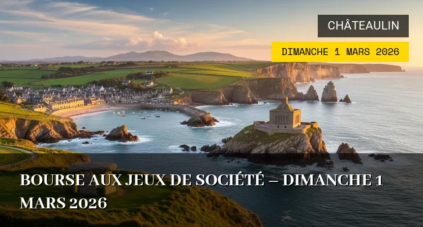 Affiche de l'événement : Bourse aux jeux de société – Dimanche 1 Mars 2026