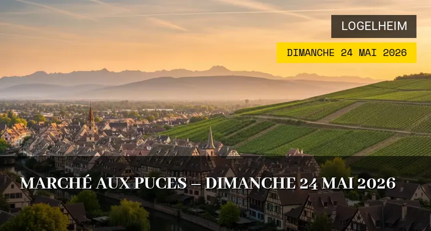Affiche de l'événement : Marché aux puces – Dimanche 24 Mai 2026