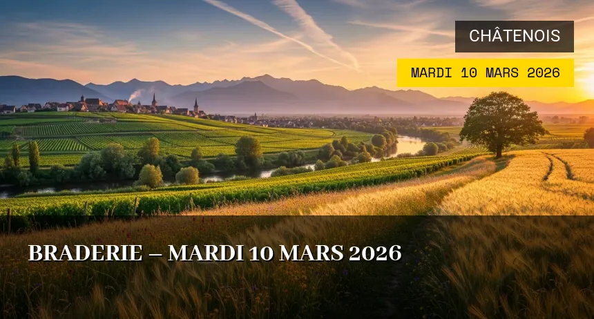 Affiche de l'événement : Braderie – Mardi 10 Mars 2026