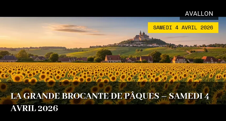 Affiche de l'événement : La grande brocante de Pâques – Samedi 4 Avril 2026