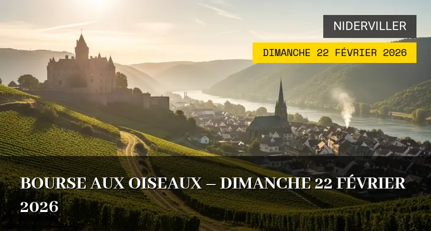 Affiche de l'événement : Bourse aux oiseaux – Dimanche 22 Février 2026