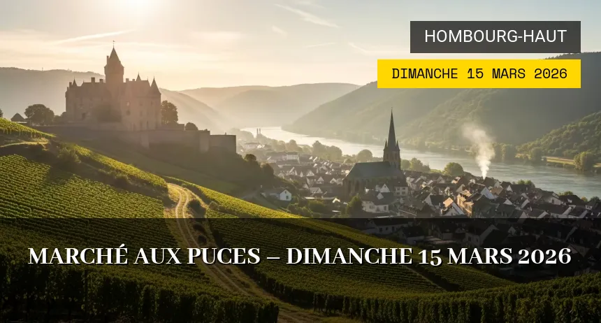 Affiche de l'événement : Marché aux puces – Dimanche 15 Mars 2026