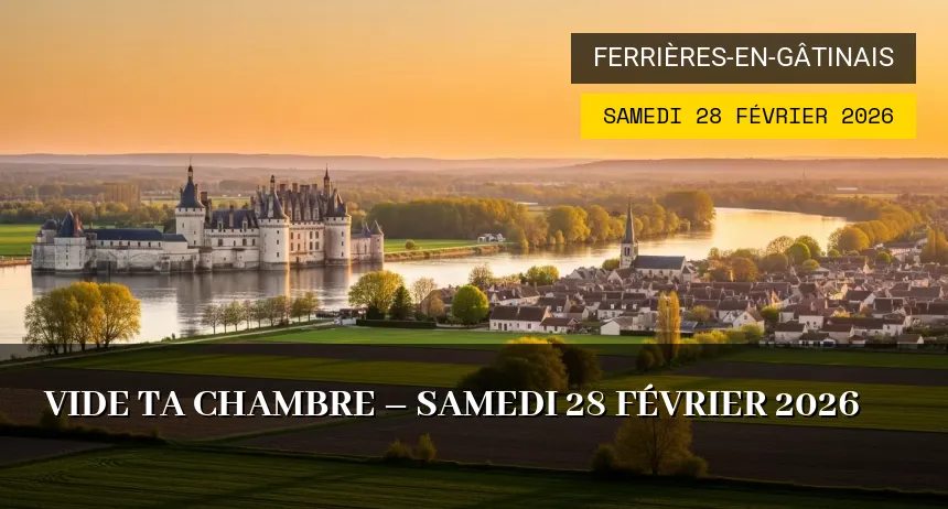 Affiche de l'événement : Vide ta chambre – Samedi 28 Février 2026